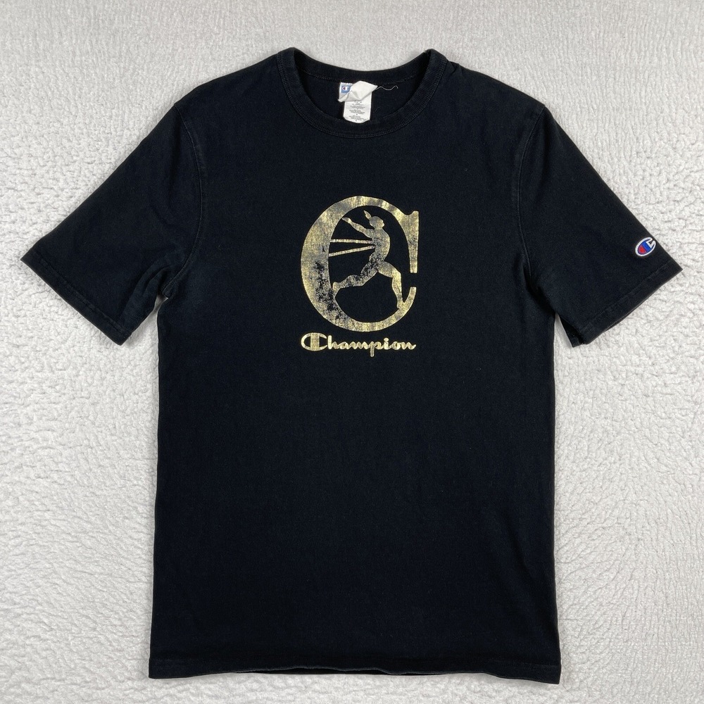Champion Shirt Mens Medium Running Manâ Logo Gym Active Casual Athleisure Tee